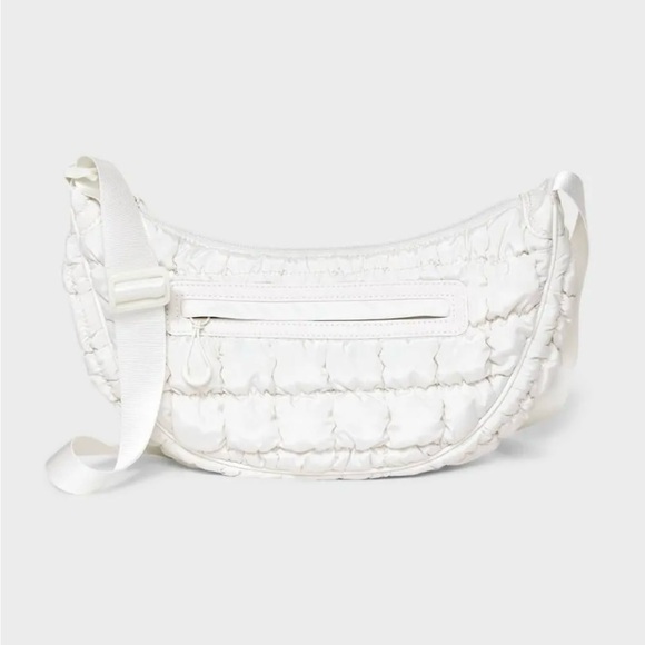 Wild Fable White Quilted Crossbody Bag - Picture 1 of 1
